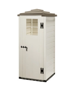 CASETTA DA GIARDINO IN PVC GAROFALO "TUSCANY 80 PAG." L.96,5 X P.96,5 X H.203